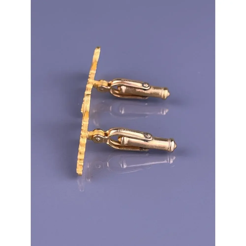 US Jaycees Junior Chamber Intl Cufflinks 1/10 10k Gold Filled JCI Leadership VTG